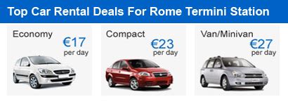 car rental rome airport  Off-airport rental car locations in Rome are around 542% more expensive than airport locations on average