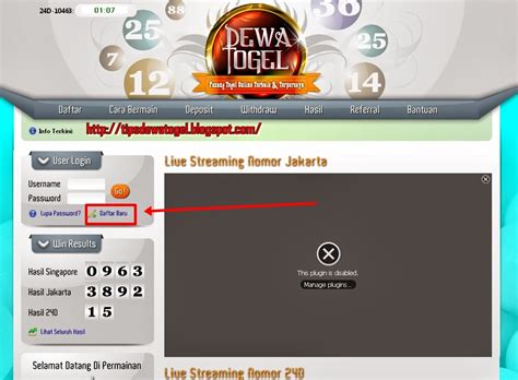 cara daftar di dewa togel  Sebagai situs judi online terbesar di Indonesia, Dewatogel menyediakan