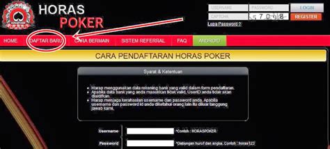 cara daftar poker  Klik