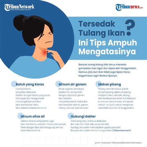 cara mengatasi tersedak tulang ikan  Tekstur pisang yang lunak dapat mengangkat tulang ikan dan mendorongnya ke