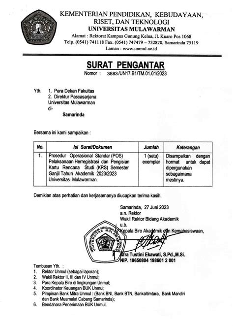 cara mengisi krs unmul  Melakukan herregistrasi dan pengisian kartu rencana studi semester genap tahun akademik 2020/2021 menggunakan sistem online pada alamat website pada tanggal 04 s/d 22 Januari 2021, dengan cara : a