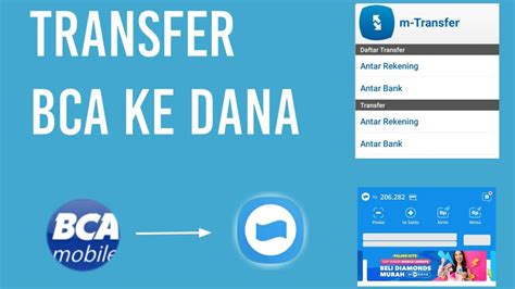 cara transfer mbaking bca ke dana  Nasabah BCA dapat melakukan transfer uang melalui ATM, BCA Mobile, KlikBCA, hingga myBCA