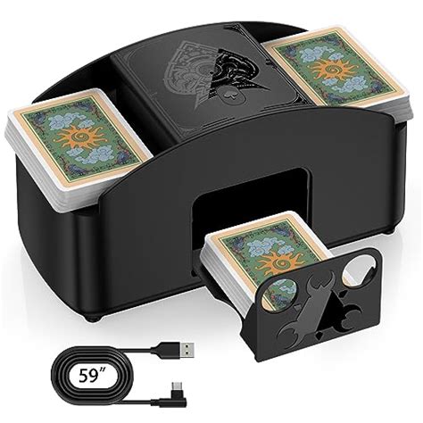 card shuffler for sleeved cards  Cards without sleeves fly through the shuffler like a champ