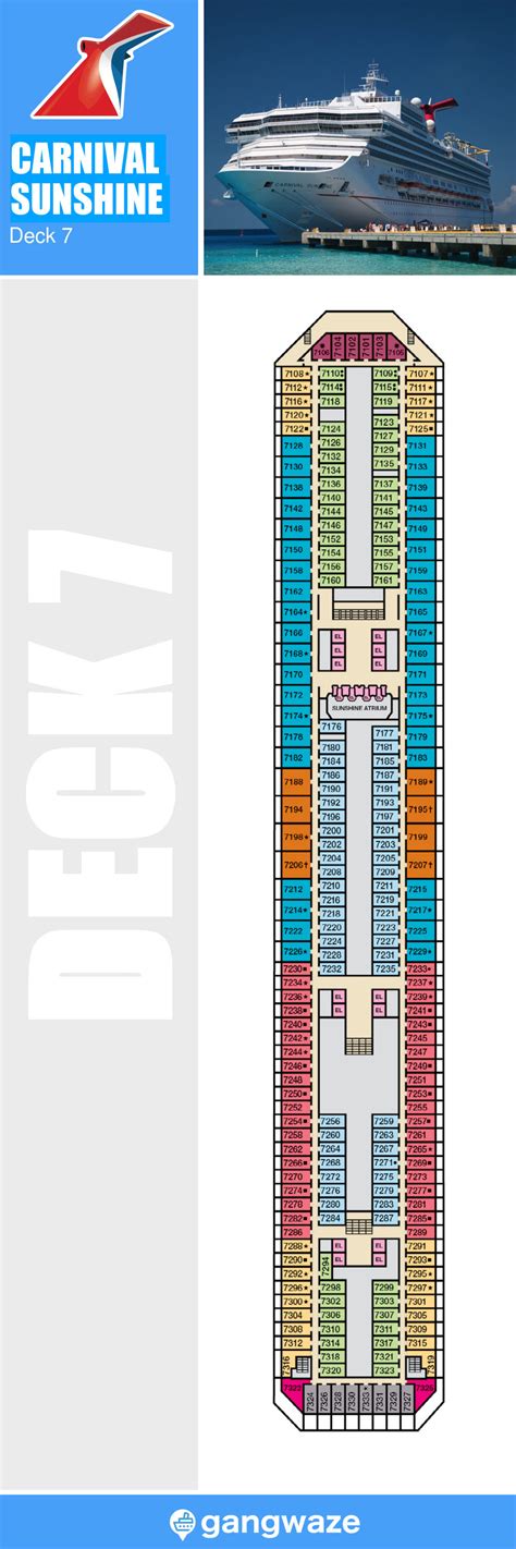 carnival sunshine deck plan  Cruisedeckplans