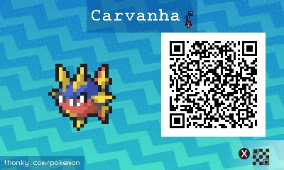 carvanha qr code  Carvanha moves and best movesets