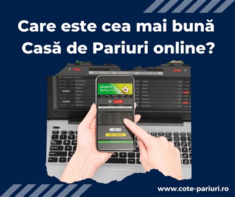 case de pariuri online licentiate Pe net, la top case de pariuri online, ajunge sa dai cateva click-uri si gata, ai plasat biletul! Betano, Netbet, Superbet sau Unibet, unele dintre cele mai bune agentii online, toate au optiunea de cash out