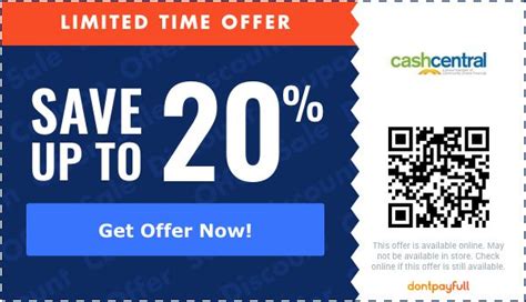 cash central promo code 50 off  Free listing of today's coupons & discount codes for all retailers