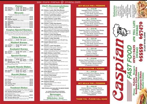 caspian cupar menu  3