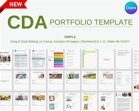 cda portfolio example CDA portfolio template refers to a pre-designed layout or format that is used as a guide for Child Development Associate (CDA) candidates to organize and present their CDA portfolio