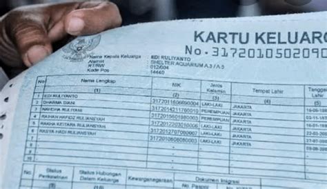 cek anggota keluarga di kk KK merupakan dokumen yang berisi data-data identitas kepala keluarga beserta seluruh anggota keluarga seperti nama, hubungan dalam keluarga, serta identitas anggota keluarga seperti