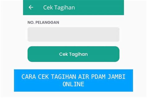 cek tagihan air kota jambi  Pilih Penyedia air PDAM Anda