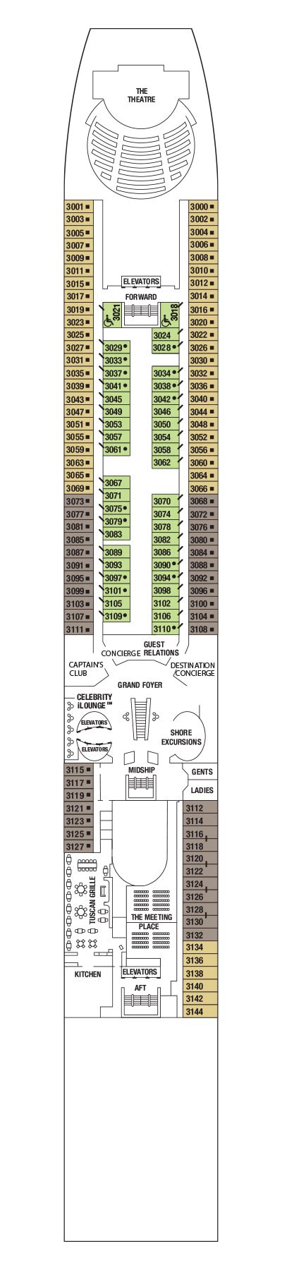 celebrity summit deck plan pdf  You can expect a space ratio of 29 tons per passenger on this ship