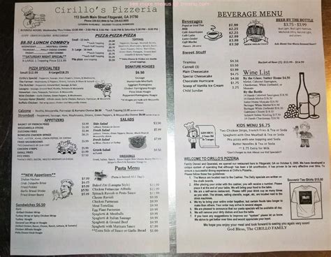 cerellos pizza menu 50