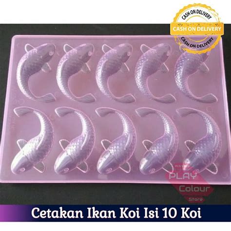 cetakan puding ikan koi dan bebek  BAHAN PLASTIK 