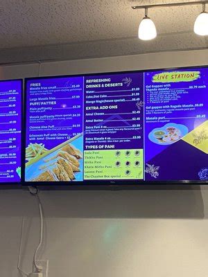 chaat ter box menu  CHATTER BOX