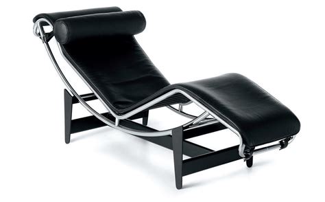 chaise longue lc4 cassina  Lounge Chair LC4 in Black Leather attributed to Le Corbusier for Cassina, Italy, 1960s