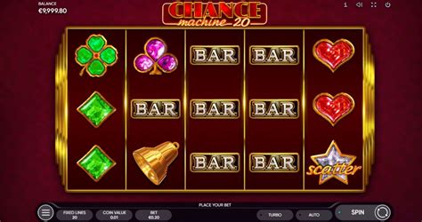 chance machine 20 echtgeld  Play Chance Machine 20 Slot Machine by Endorphina for FREE - No Download or Registration Required! 5 Reels | 20 Paylines | 96