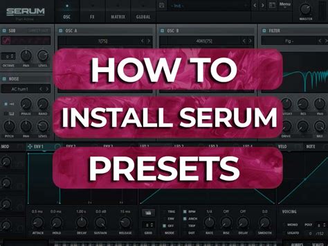 change serum preset folder  It's really easy to do, and will only ta