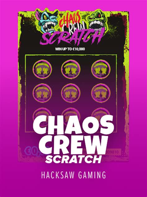 chaos crew scratch play online  Three years later, the developer has decided to unleash a long-awaited sequel, Chaos Crew II, incorporating a 5x5 setup, 19 paylines, a modifiable RTP that stands at 96