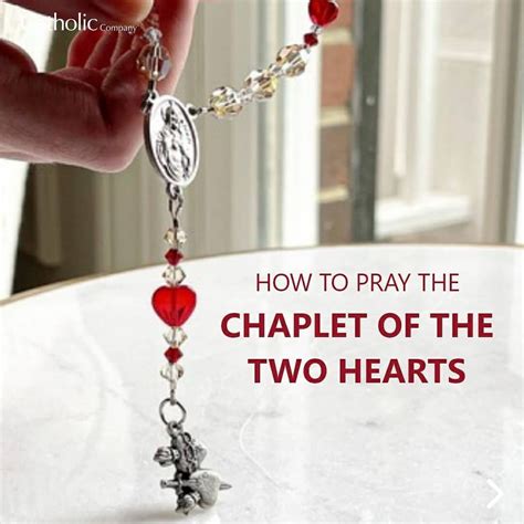 chaplet of the two hearts  There is a Sacred Heart connector and a Sacred Heart/Immaculate Heart medal