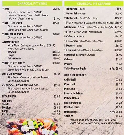 charcoal pit findon menu VDOMDHTMLtml>