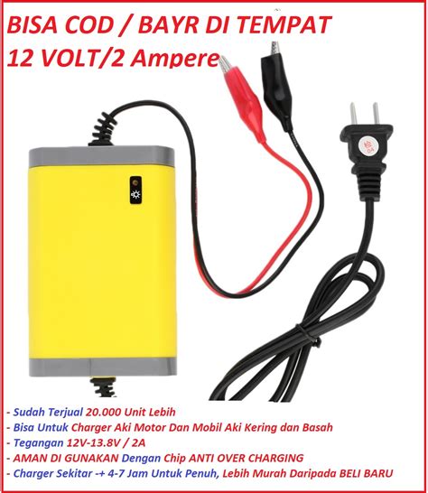 charge aki motor  Rp63