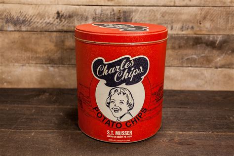 charles chips tin  Classic Tin & Seamless Refills: The sturdy Charles Chips Buttermilk & Sour Cream Tin is designed to preserve the delicate flavor and crispness of the chips