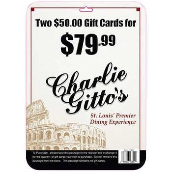 charlie gittos gift card balance  Charlie Gitto's gift cards for any amount