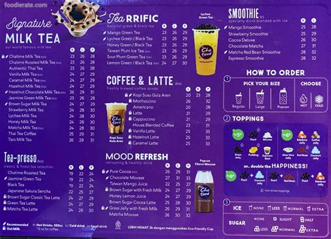 chatime - banani menu 00: Jasmine Green (Med) ₱95