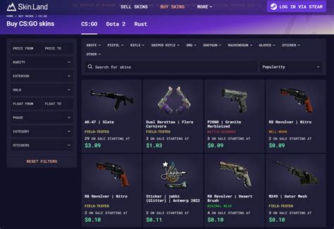 cheapest csgo marketplace Filters: 1 Reset Price from Price to Cheaper than on Steam Quality Factory New Minimal Wear Field-Tested Well-Worn Battle-Scarred Rarity Consumer Grade Industrial Grade