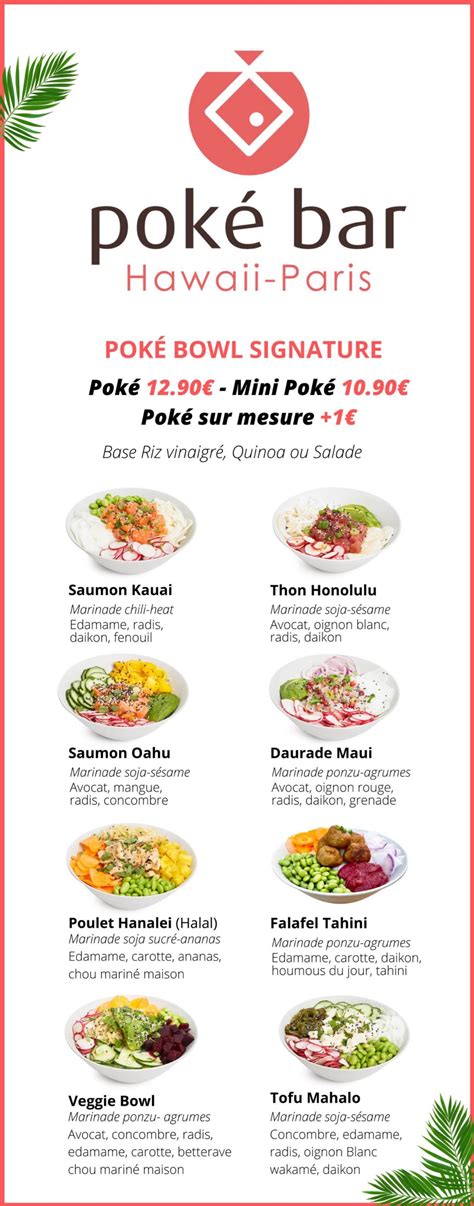 cheeky poke bar menu  STEP 1