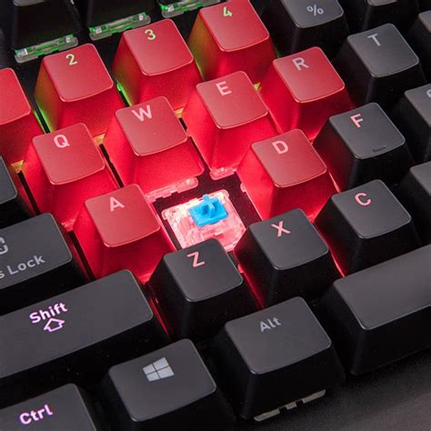 cherry mx blue for gaming  This stylish keyboard comes with Cherry switches, a 1ms response time, and a customizable backlight as well as a Protective magnetic cover