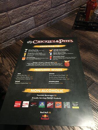 chickie and pete's drink menu  Review