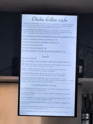 chila-killer cafe reviews  Overall rating