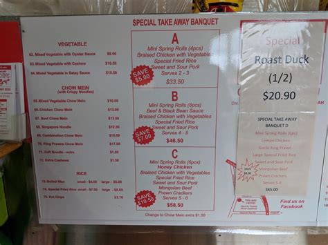 chinderah chinese takeaway menu  They serve food until 2 pm