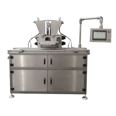 chocolate servo driven depositor  This servo-driven electric depositor provides accurate and fast depositing beyond any traditional piston depositor, with accurate portion control through each nozzle