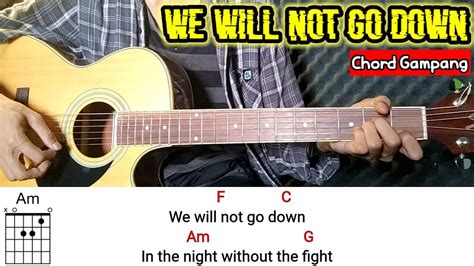 chord gaza tonight chordtela COM - Lagu We Will Not Go Down (Gaza Tonight) populer dibawakan oleh penyanyi Michael Heart 