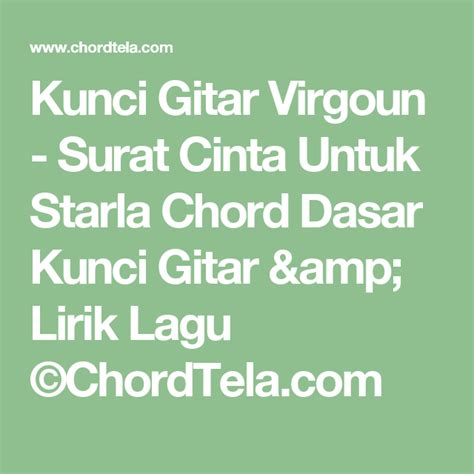 chordtela anak virgoun 000