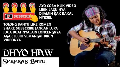 chordtela dhyo haw sekeras batu  Kunci Gitar Dhyo Haw - Ada Aku Disini (New Version) Chord Dasar