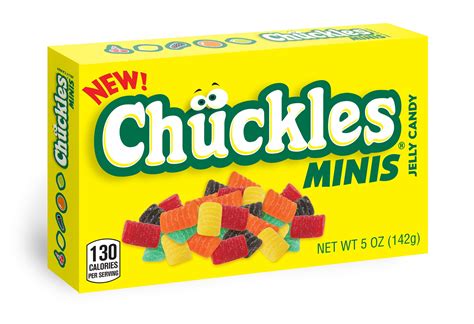 chuckle jelly candy  Made up of 5 individual pieces, each Chuckles jelly candy bar includes the following flavors; Cherry, Lemon, Licorice, Orange, and Lime