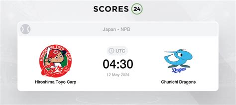 chunichi vs hiroshima prediction  The match between the Hiroshima Toyo Carp vs Chunichi Dragons will take place at the Hiroshima Municipal Stadium in Minami-ku, Hiroshima, Japan on Sunday, July 31 at 6:00 PM (Japan Time)