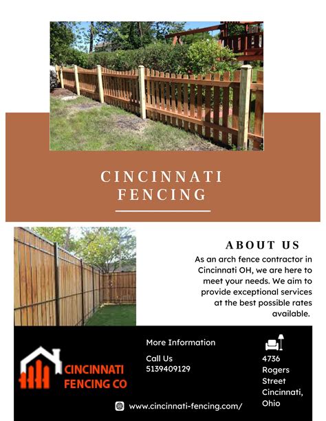 cincinnati fence company  Service areas include:C