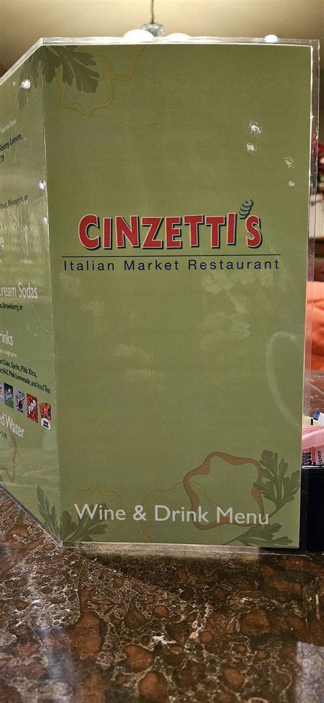 cinzzetti's menu  Share