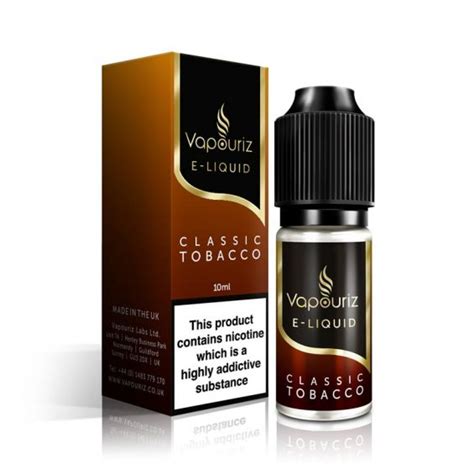 classic tobacco e-liquid by vapouriz nic salt range  4 for £12; 4