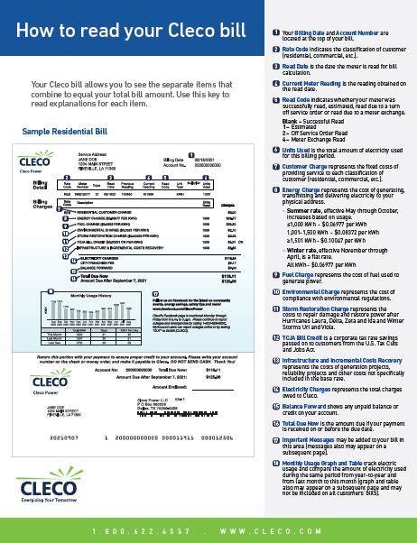 cleco pay my bill  The balance rolls over if the credit is not all used in July