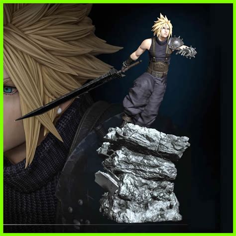 cloud strife stl  LYS file for Lychee slicer, pre-supported STL and normal STL
