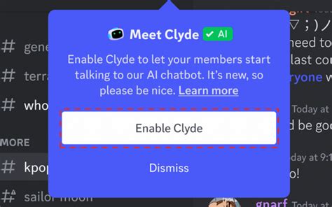 clyde discord bot invite Leonardo