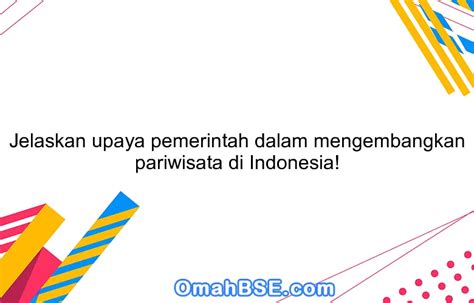 coba jelaskan guna paedahe nindakake pariwisata Dihimpun dari laman Hops