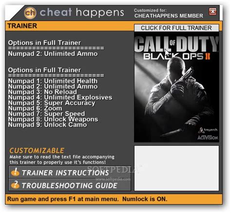 cod black ops 2 trainer  last update Thursday, December 6, 2012