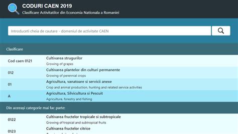 cod caen 93  NOTĂ: Informațiile statistice prezentate sunt prelucrate în funcție de codul CAEN REV 2 aferent activității principale a firmei care a derulat tranzacții comerciale externe în anul 2019